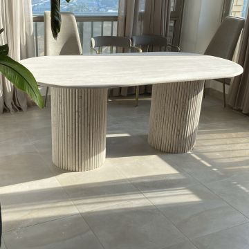 BEIGE UNICA DINING TABLE