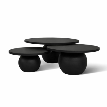 BLACK TRIO TABLE