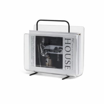 Bookshelf with black handles