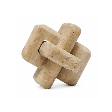 Buckle geometric ornaments-beige