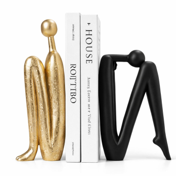 Character Bookshelf-Black Gold (Pair)