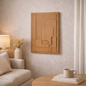 70*100 cm Camel Geometric