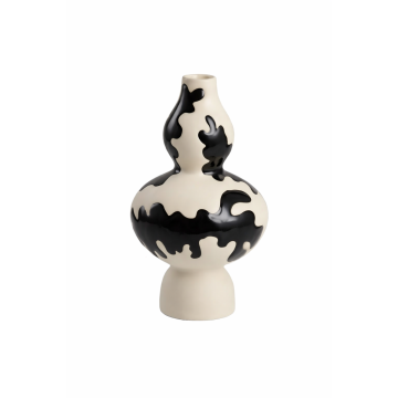 Black Yao hand-painted vase  C