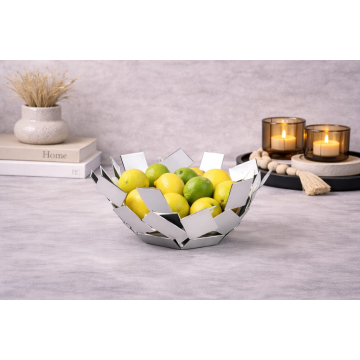 Desert Hot Air House Storage Fruit Basket-Silver