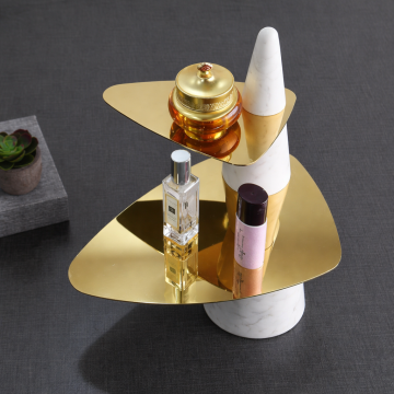 Double layer cake display tray