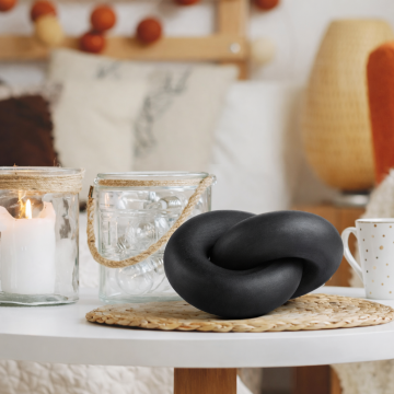 Two-ring buckle ornaments-black