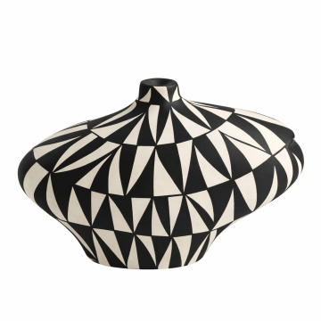 Triangular hand-painted vase B