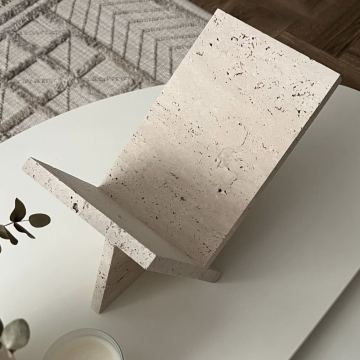 TRAVERTINE BOOK HOLDER