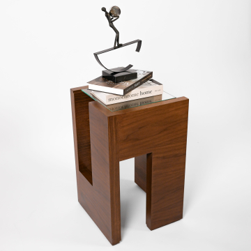 WALNUT SIDE TABLE
