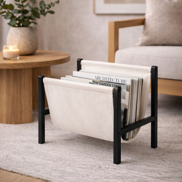 Off-white chair bookshelf
