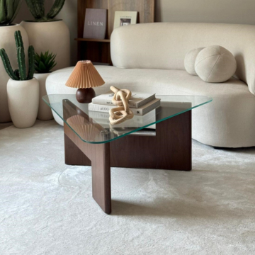 TRIO WALNUT COFFEE TABLE