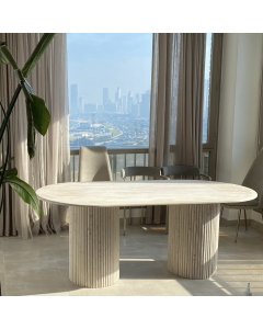 BEIGE UNICA DINING TABLE