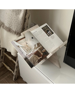 TRAVERTINE BOOK HOLDER